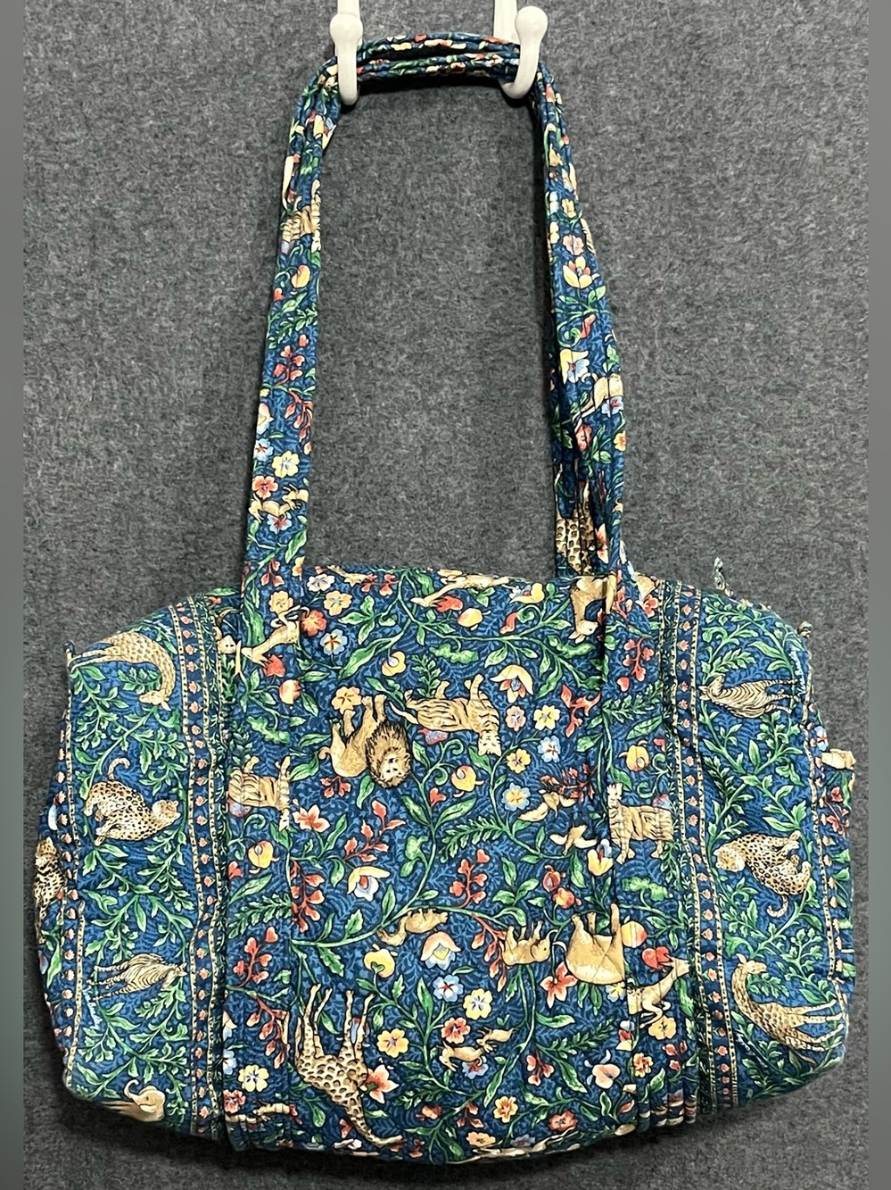Vintage Vera Bradley Retired Animal Kingdom Quilted Shoulder Bag